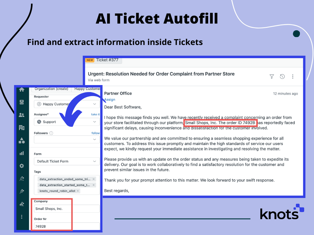 AI Ticket Autofill by Knots screenshot 1